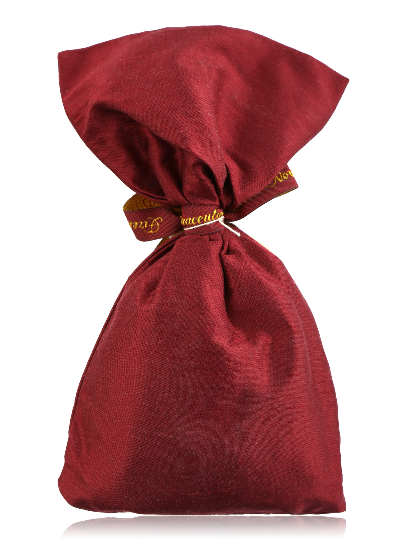 Бордовый шелковый мешочек с вышивкой 40 г Home Collection - Обтравка1