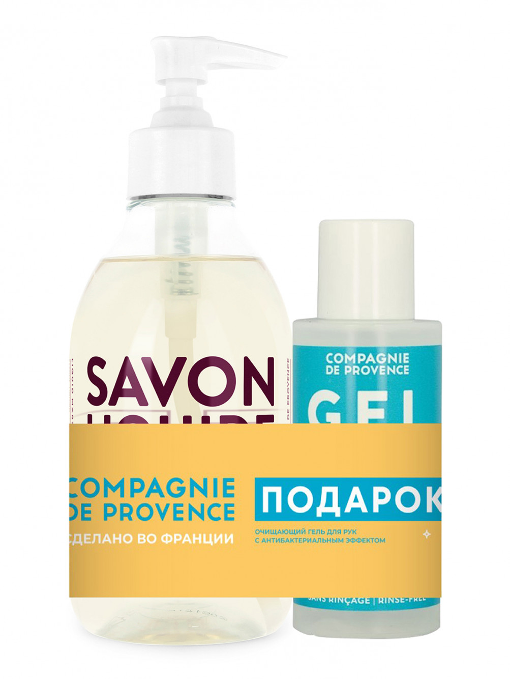Набор Figue De Provence: жидкое мыло для тела и рук + санитайзер, 300+100 мл - Общий вид