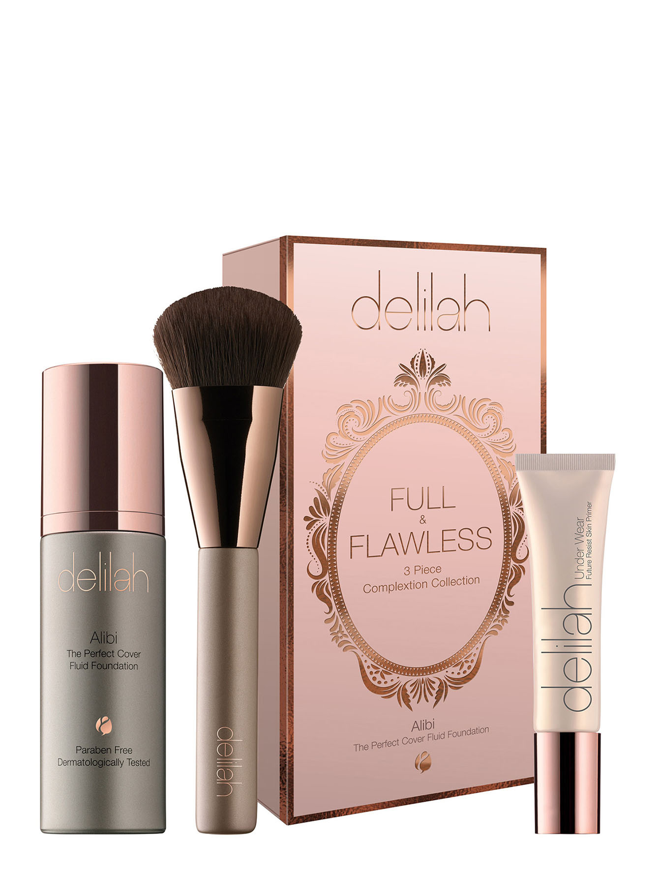 Набор средств макияжа для лица Alibi Full & Flawless, Bamboo, 3 шт - Общий вид