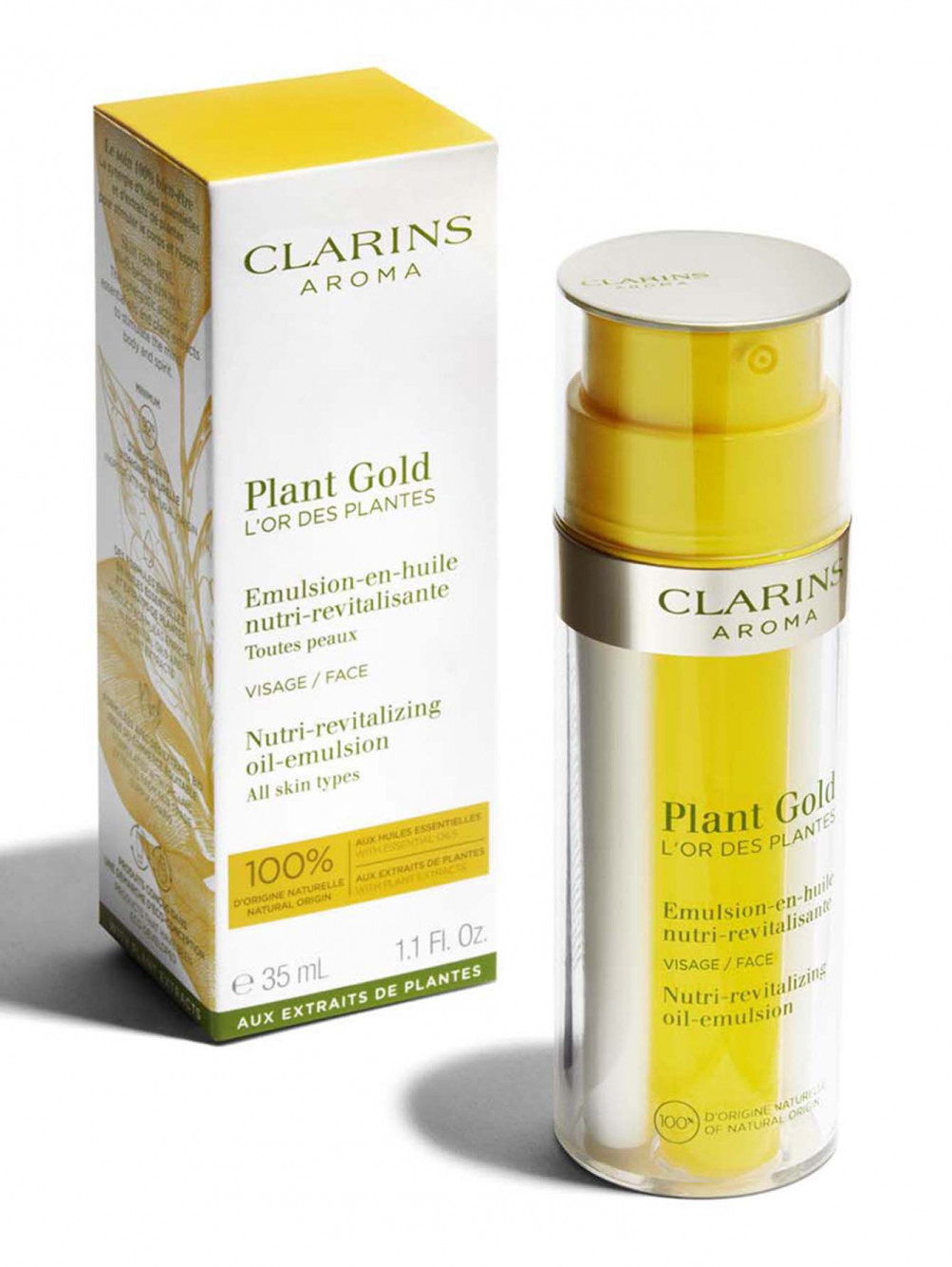 Питательная эмульсия для лица с маслом голубой орхидеи Plant Gold, 35 мл - Обтравка2