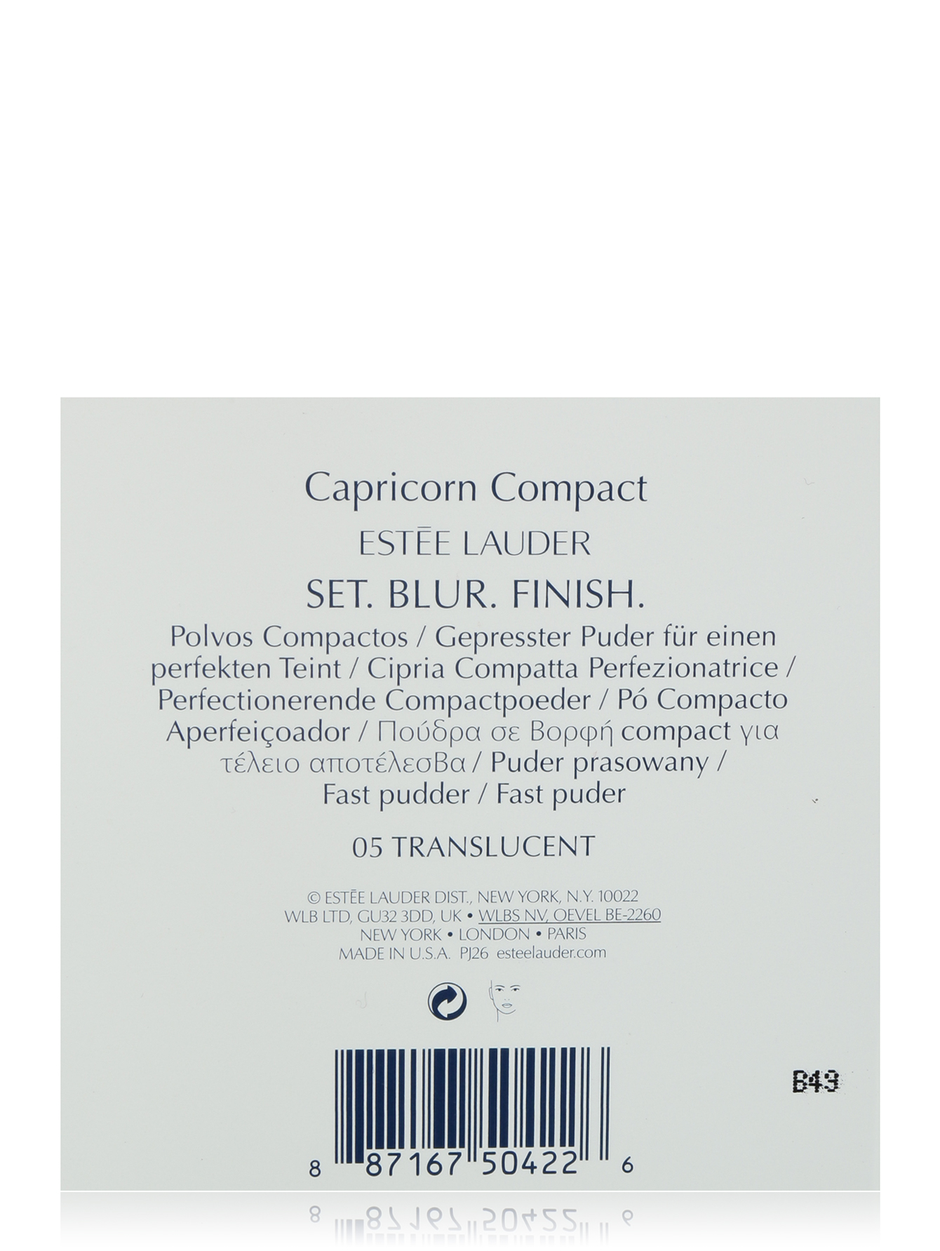 Компактная пудра Capricorn - Козерог, 05 translucent, 3,1 г - Обтравка1