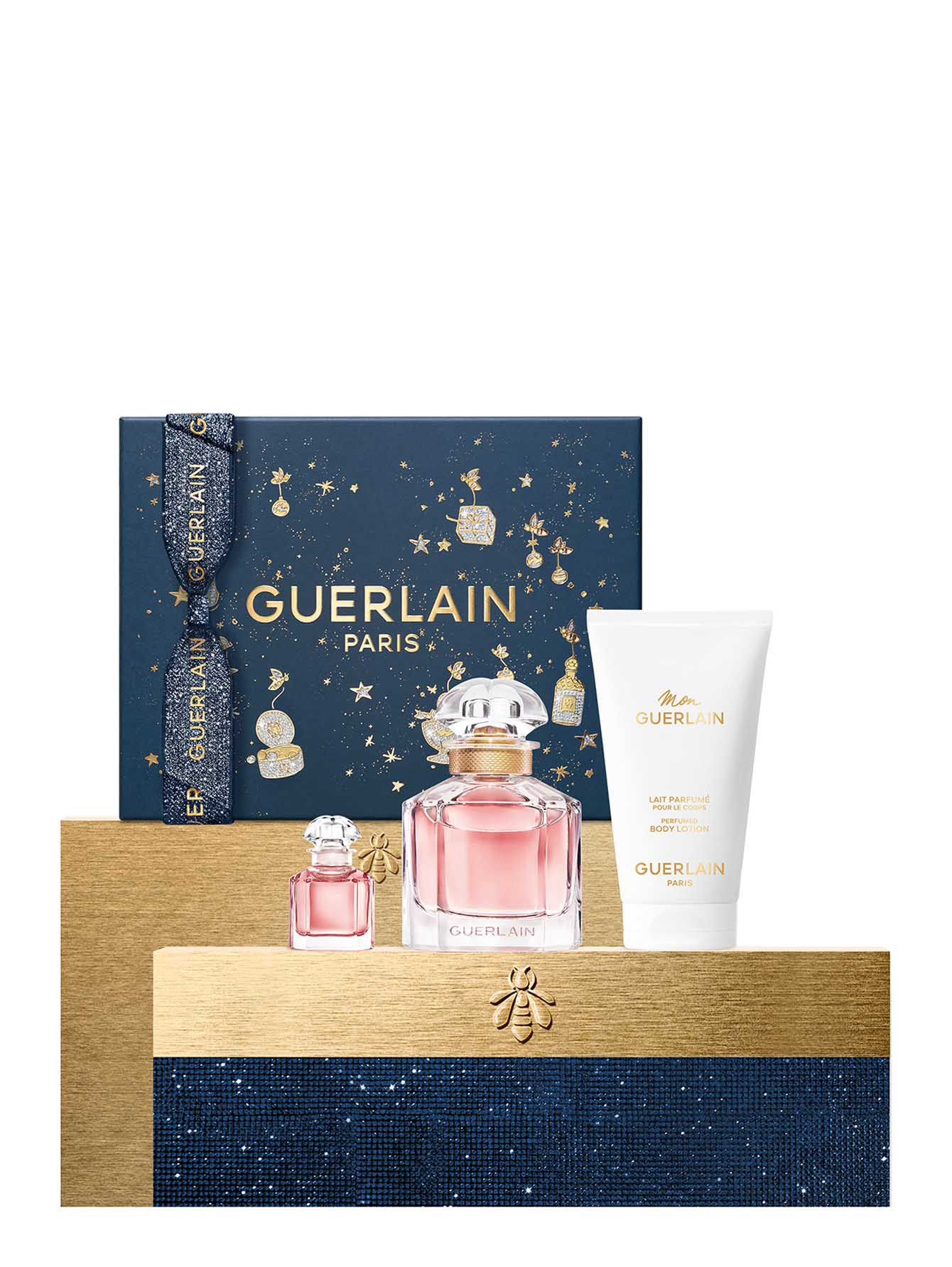 Подарочный набор Mon Guerlain: парфюмерная вода и парфюмированный лосьон для тела, 50+5+75 мл - Обтравка2