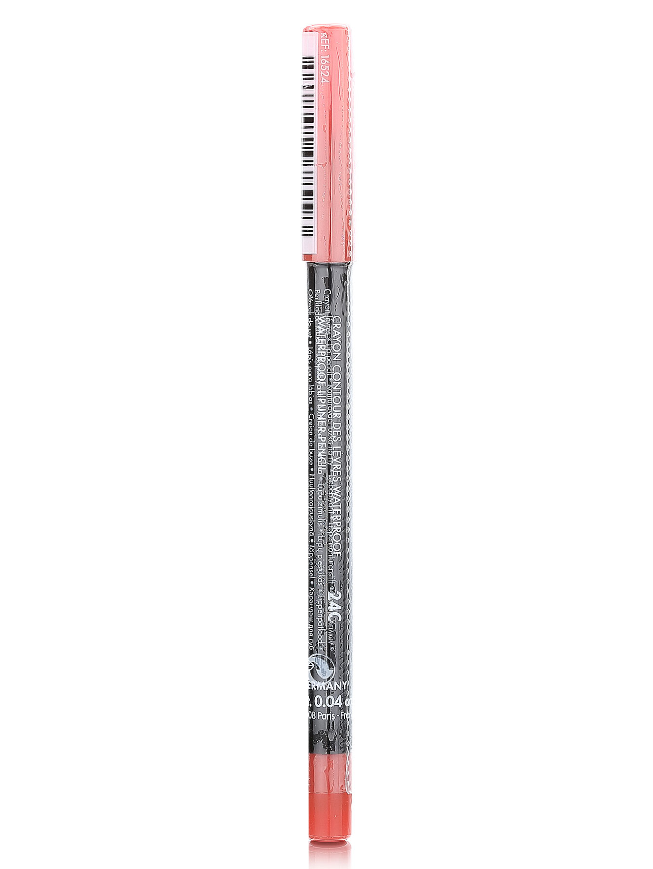  Водостойкий карандаш для губ - №24C корал, Aqua Summer - Модель Верх-Низ