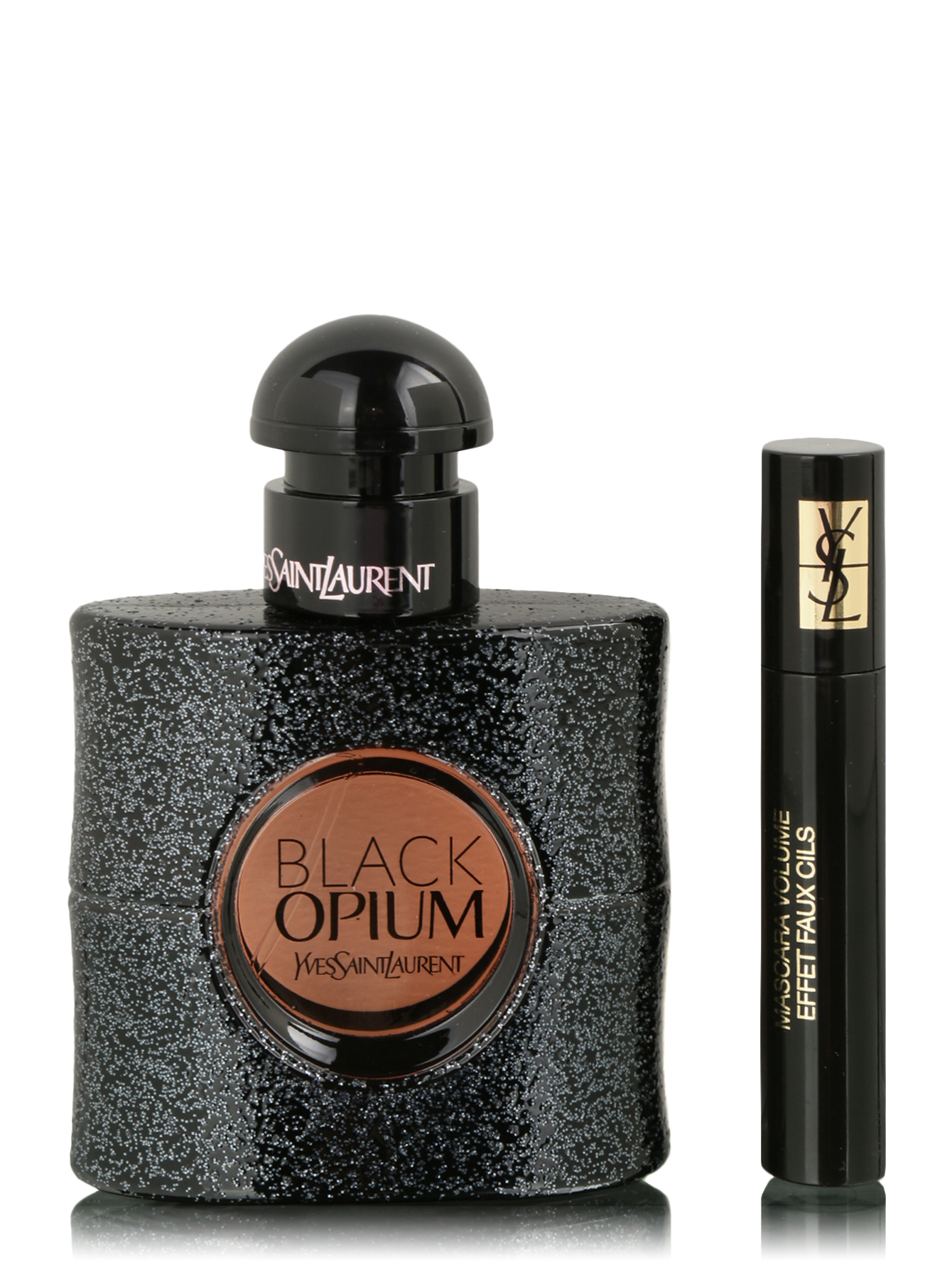 Набор миниатюра туши и парфюмерная вода Black Opium - Общий вид