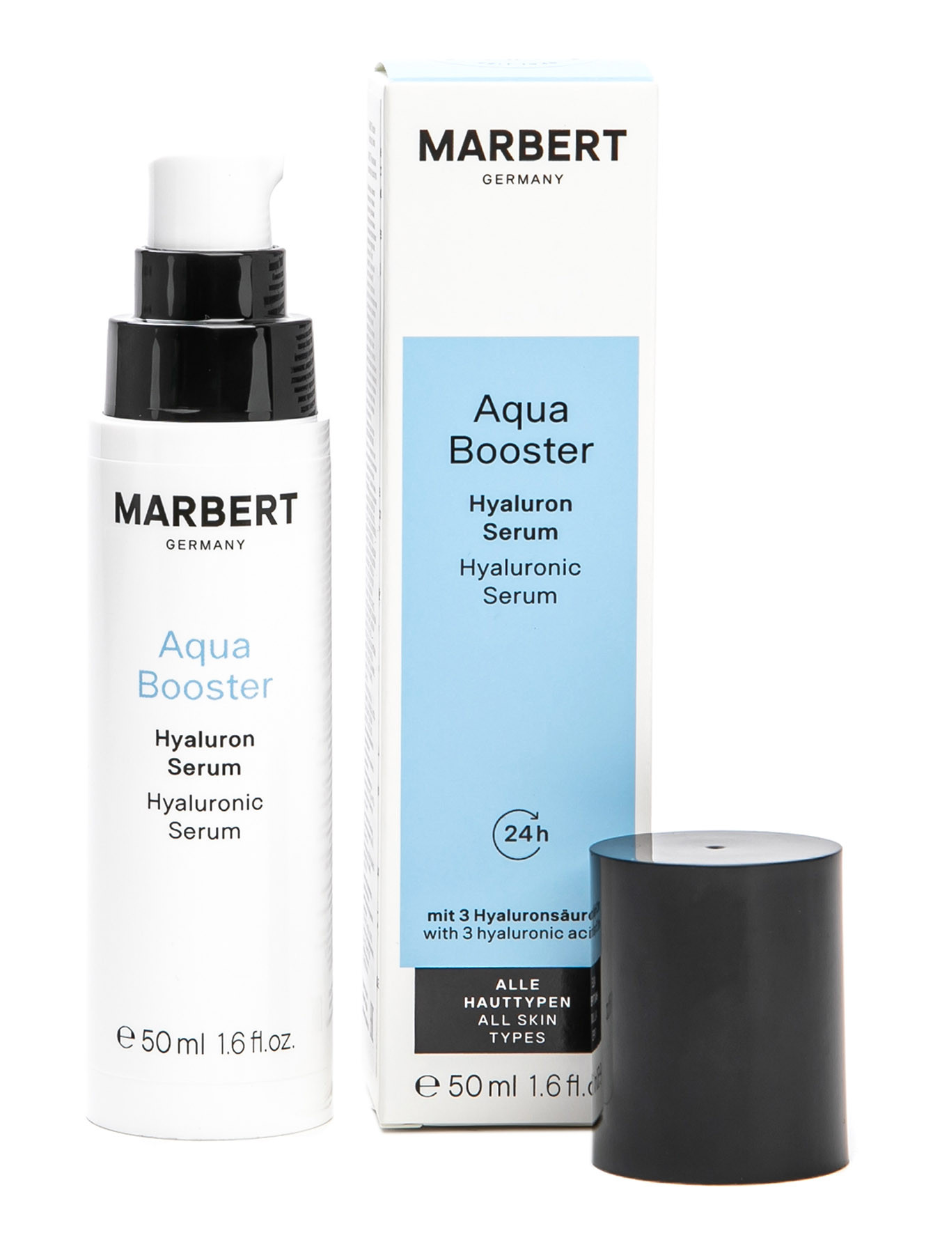 Гиалуроновая сыворотка для всех типов кожи Aqua Booster Hyaluronic Serum, 50 мл - Обтравка3