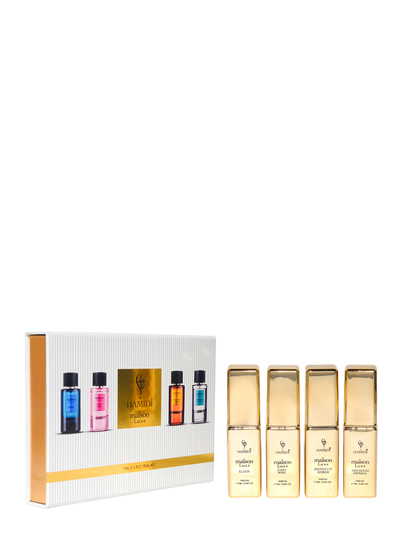 Набор парфюмерной воды Hamidi Maison Luxe Trial Kit, 4*7 мл - Общий вид