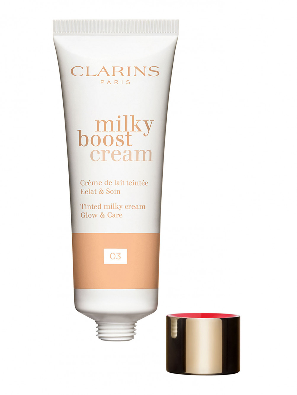 Тональный крем с эффектом сияния Milky Boost Cream, 03, 45 мл - Обтравка2