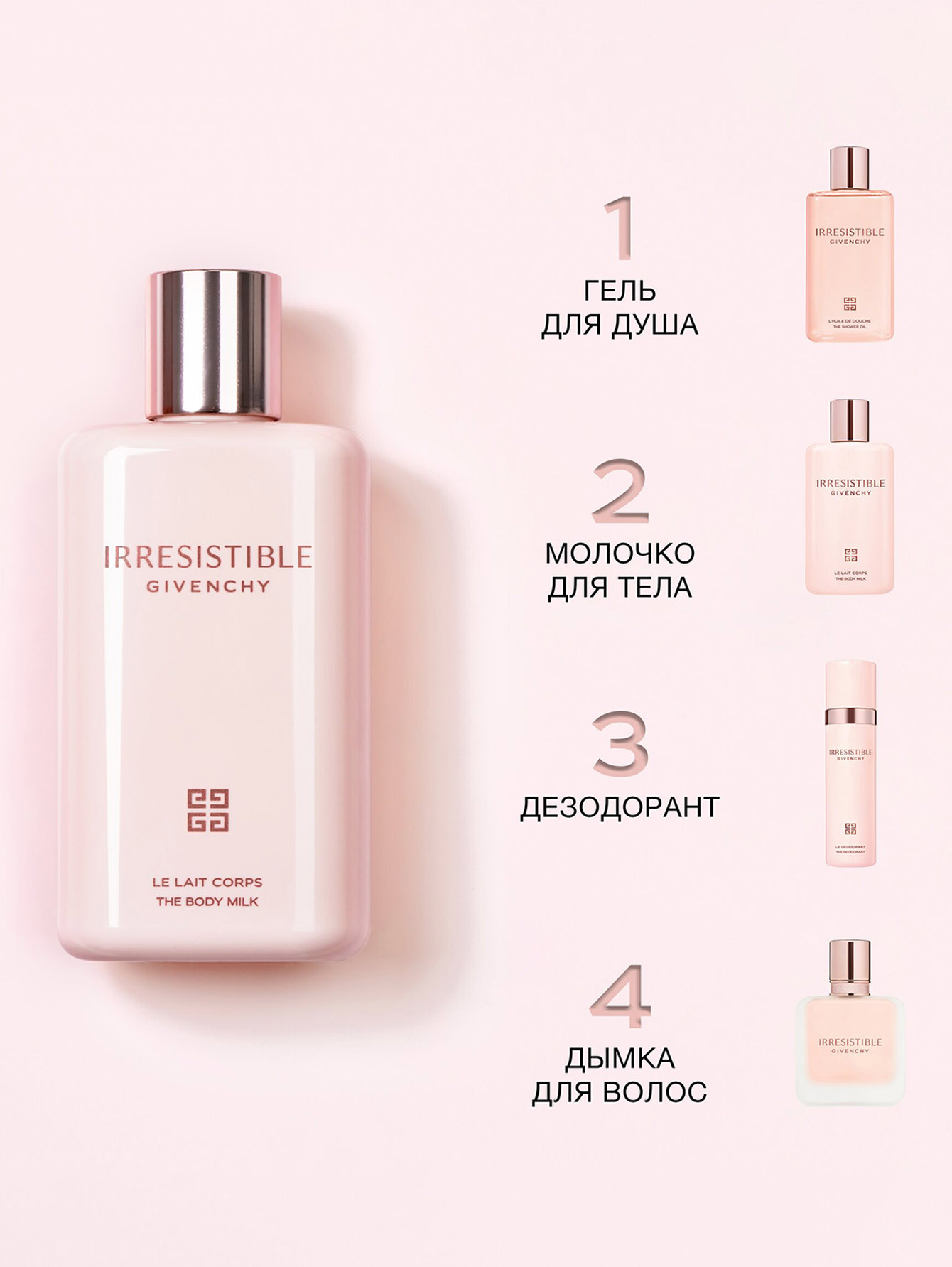 Парфюмированное молочко для тела Irresistible Body Milk, 200 мл - Обтравка2