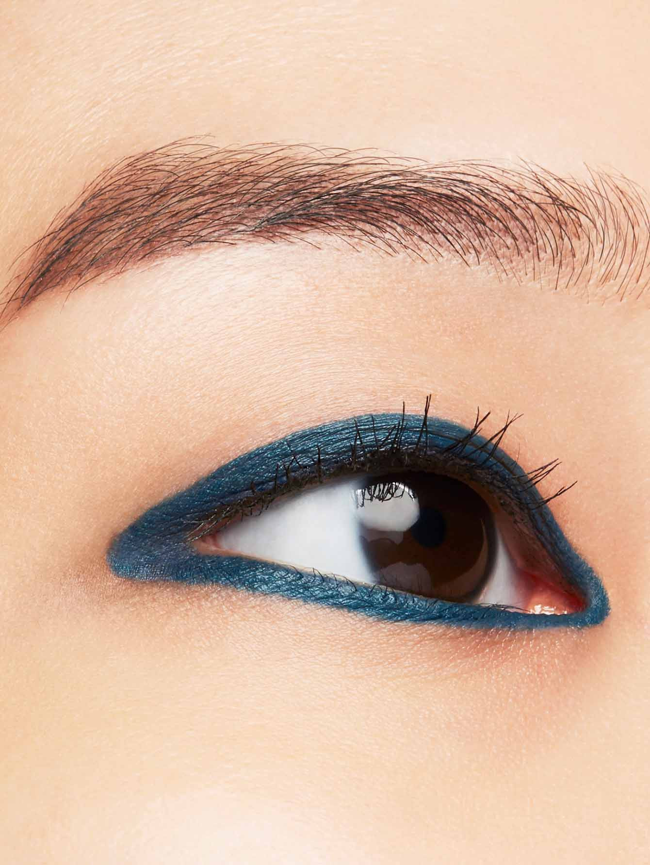 SHISEIDO Тонкая подводка-карандаш для глаз MicroLiner Ink, 08 Teal - Обтравка2