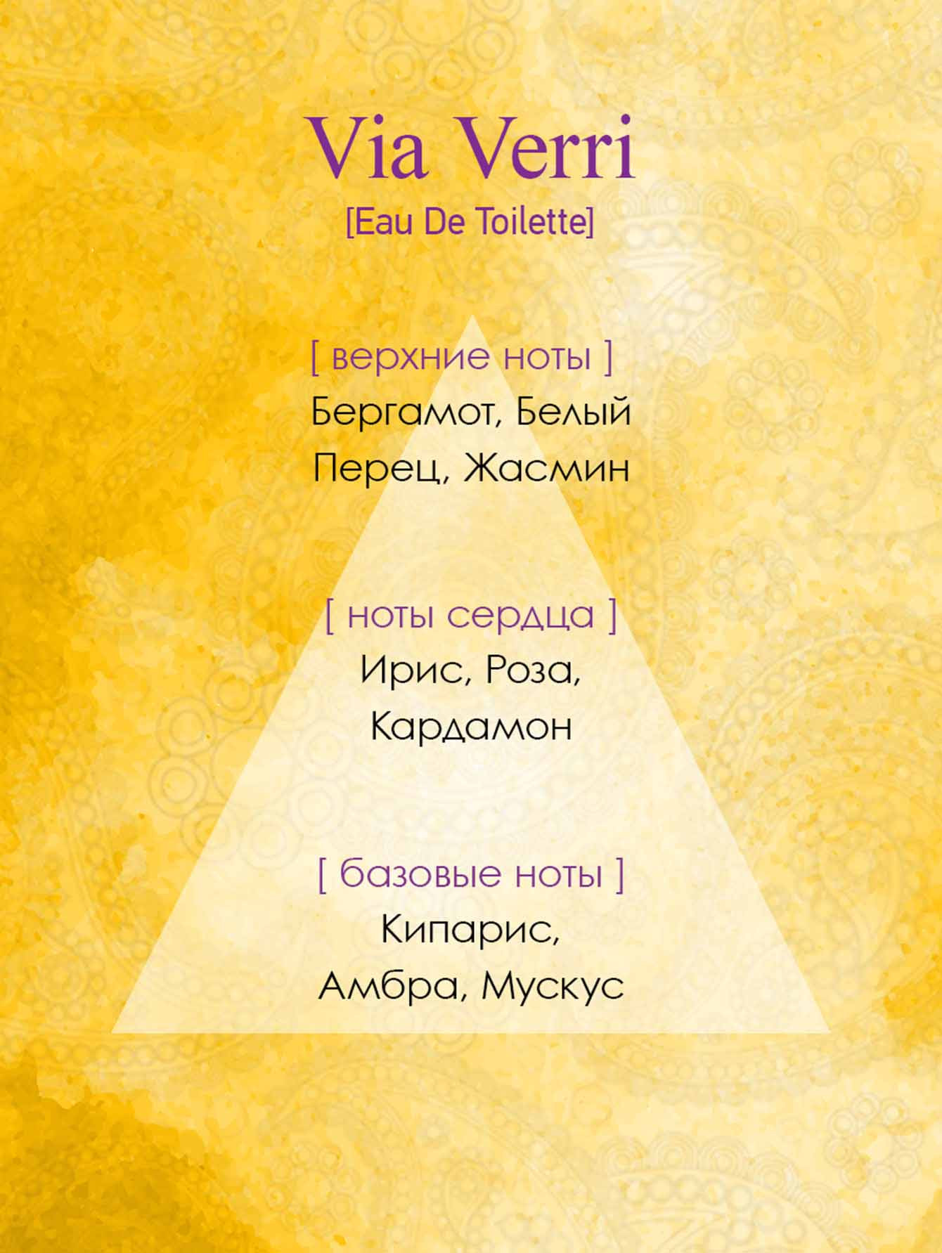 Туалетная вода Via Verri, 100 мл - Обтравка2