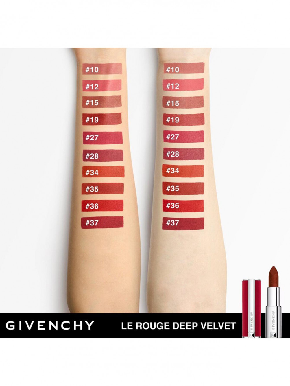 Стойкая матовая помада для губ Le Rouge Deep Velvet, оттенок 15, 3,4 г - Обтравка2