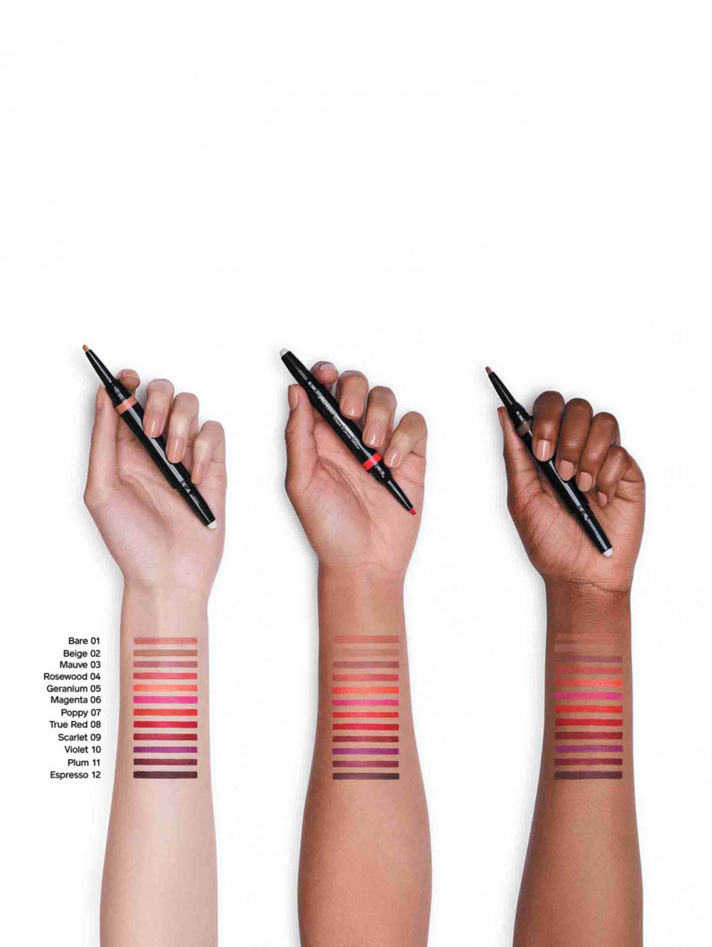 SHISEIDO Автоматический карандаш-праймер для губ InkDuo, 10 Violet, 0,2 г + 0,9 г - Обтравка2