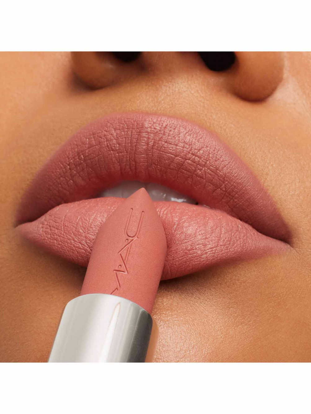 Губная помада MACximal Matte Lipstick, оттенок Velvet Teddy - Обтравка3