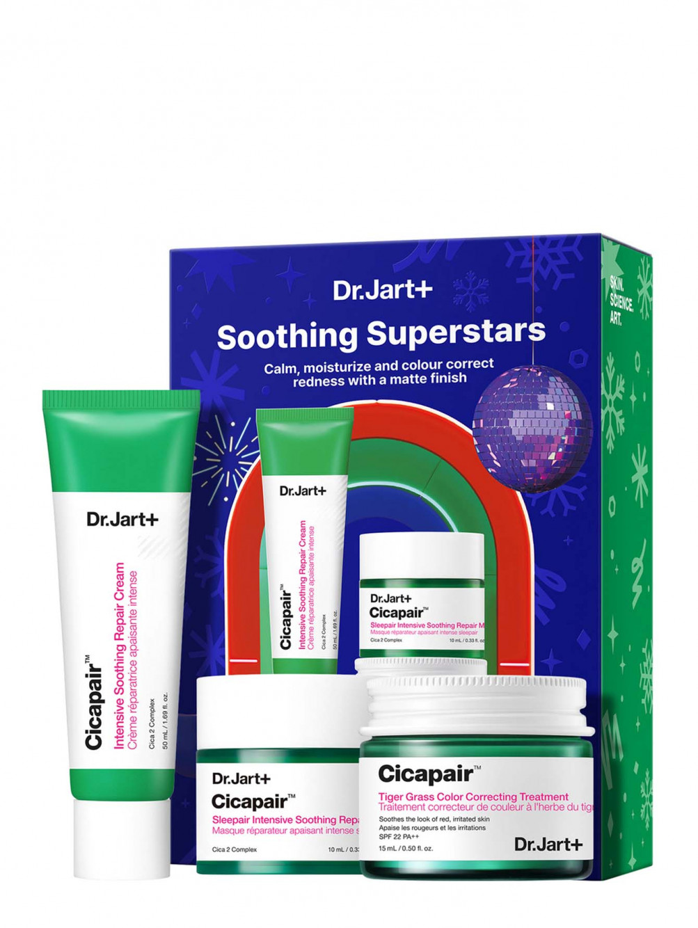 Набор успокаивающих средств для лица Soothing Superstars Set, 50+15+10 мл - Общий вид