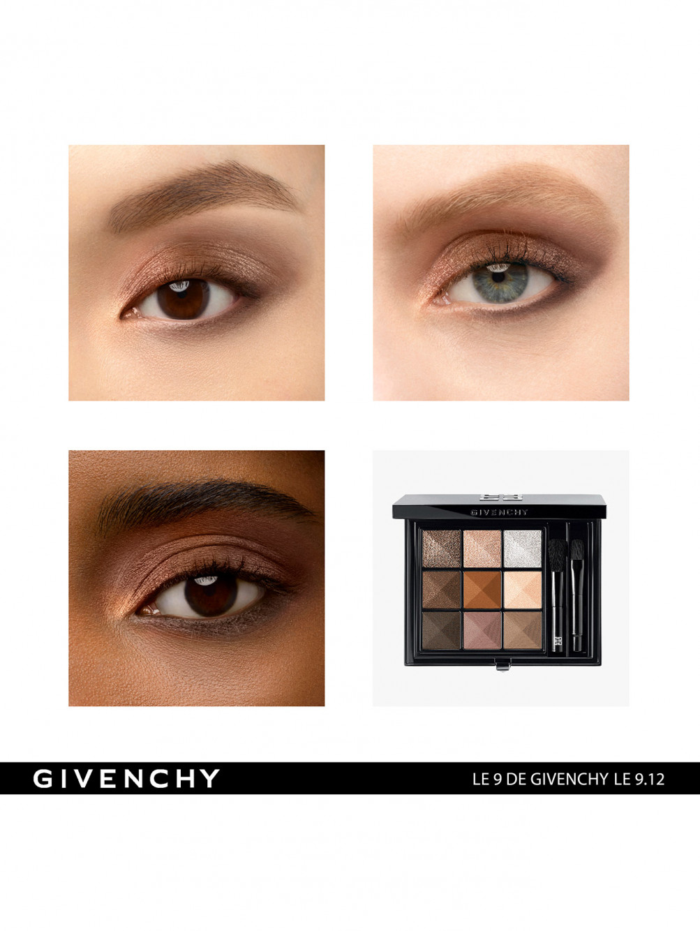 Палетка теней для век Le 9 de Givenchy, оттенок 12, 8 г - Обтравка3