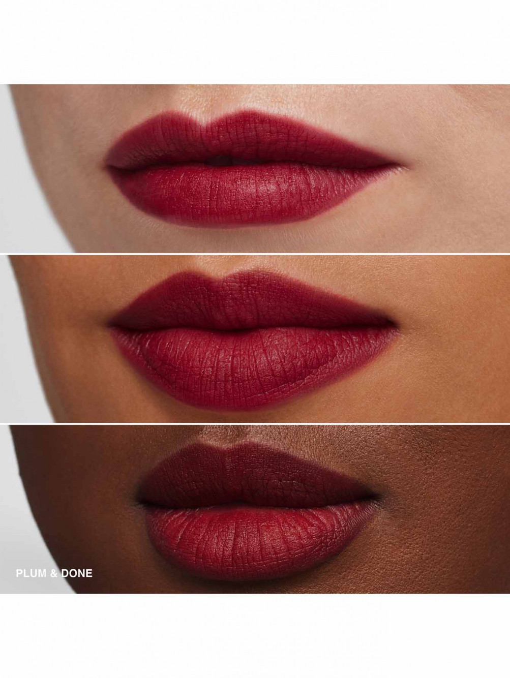 Жидкая матовая помада для губ Luxe Matte Liquid Lipstick, оттенок Plum & Done, 6 мл - Обтравка2
