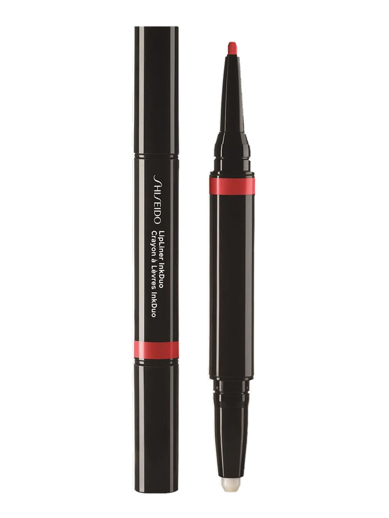 SHISEIDO Автоматический карандаш-праймер для губ InkDuo, 07 Poppy, 0,2 г + 0,9 г - Общий вид