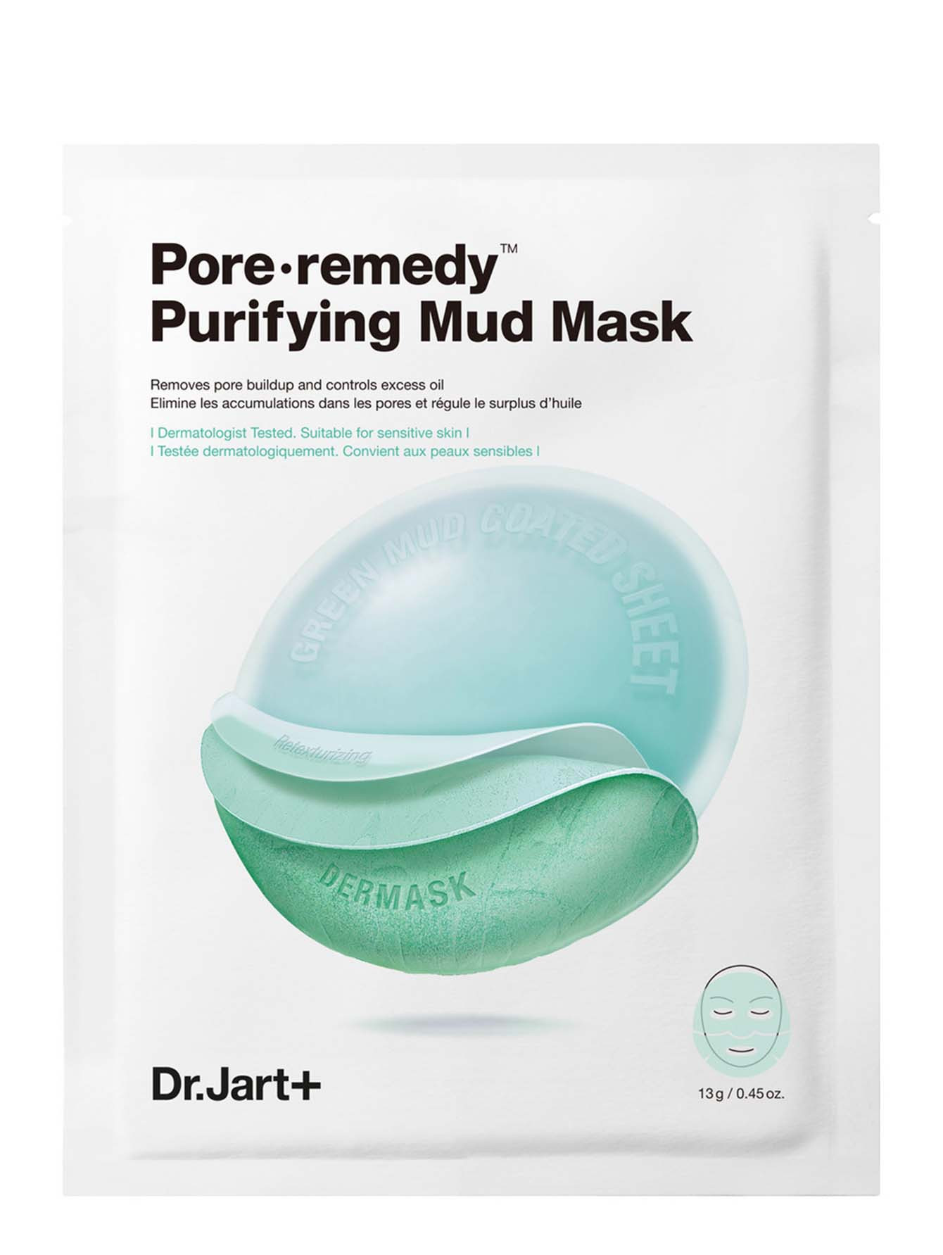 Очищающая маска для лица с зеленой глиной Dermask Pore·remedy Purifying Mud Mask - Общий вид