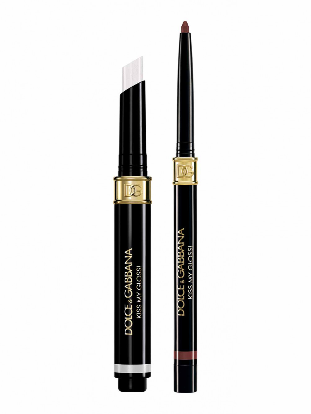 Дуэт средств для губ Kiss My Gloss! 4D: блеск в стике и карандаш, оттенок 04 Gossip - Общий вид