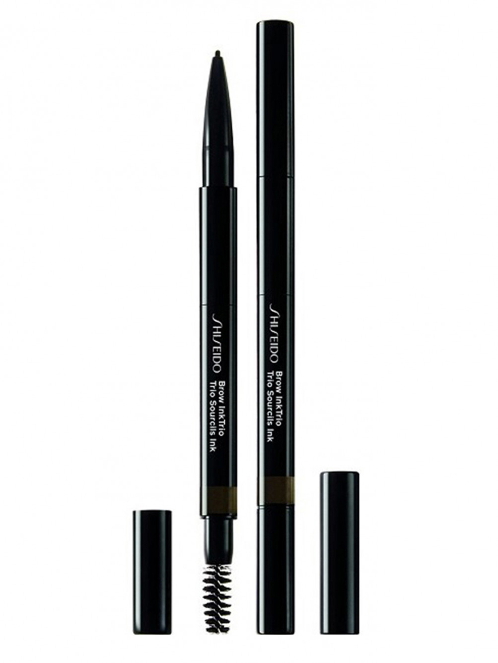 SHISEIDO Моделирующий карандаш для бровей 3-в-1 InkTrio, 04 EBONY - Общий вид