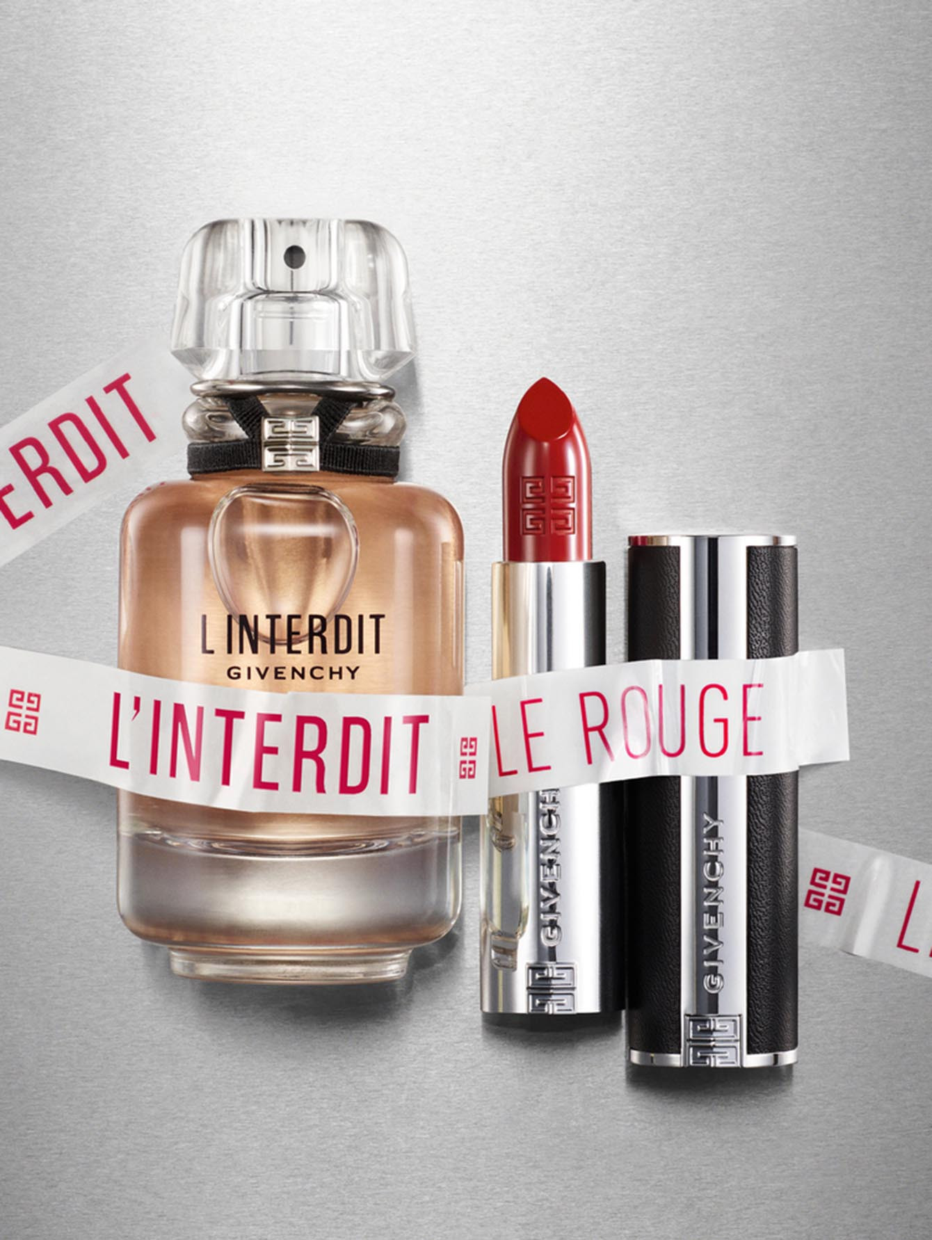 Сияющая и полуматовая губная помада Le Rouge Interdit Intense Silk, 116 - Обтравка5