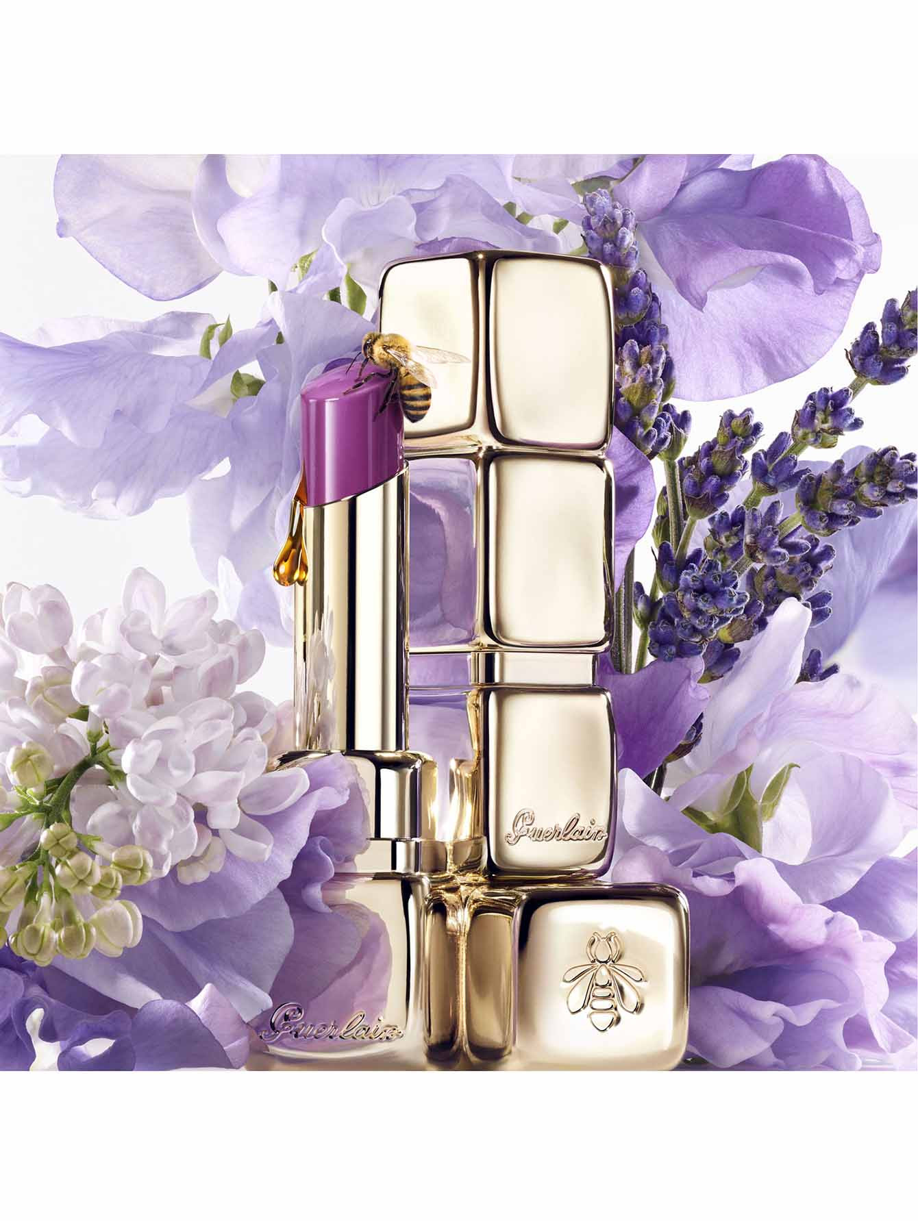 Guerlain Бальзам-тинт для губ Kisskiss Bee Glow, 809 Лавандовый, 3,2 г