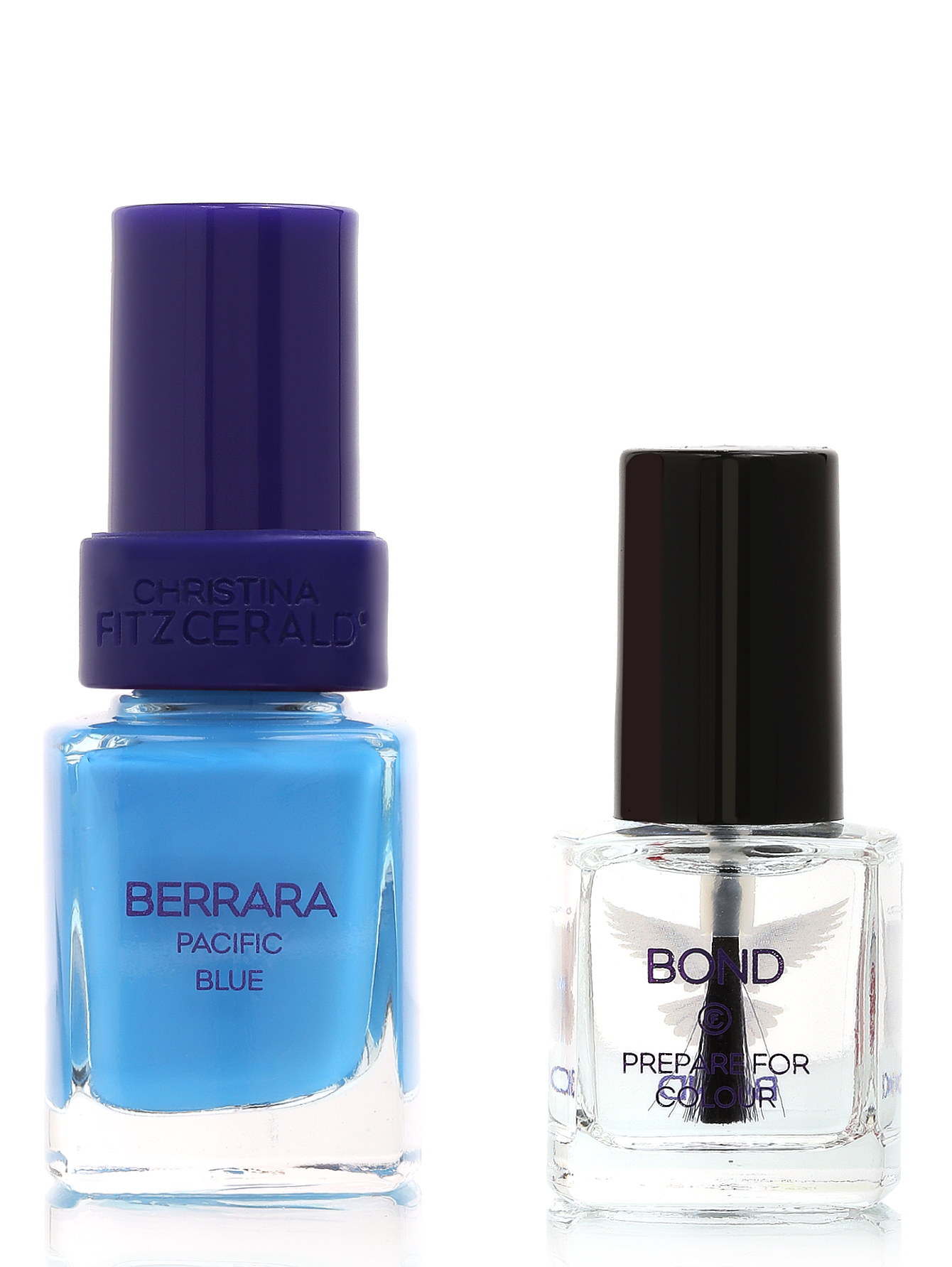 Лак Berrara - Pacific blue + bond-подготовка, Nail Care, 12+9 ml - Общий вид
