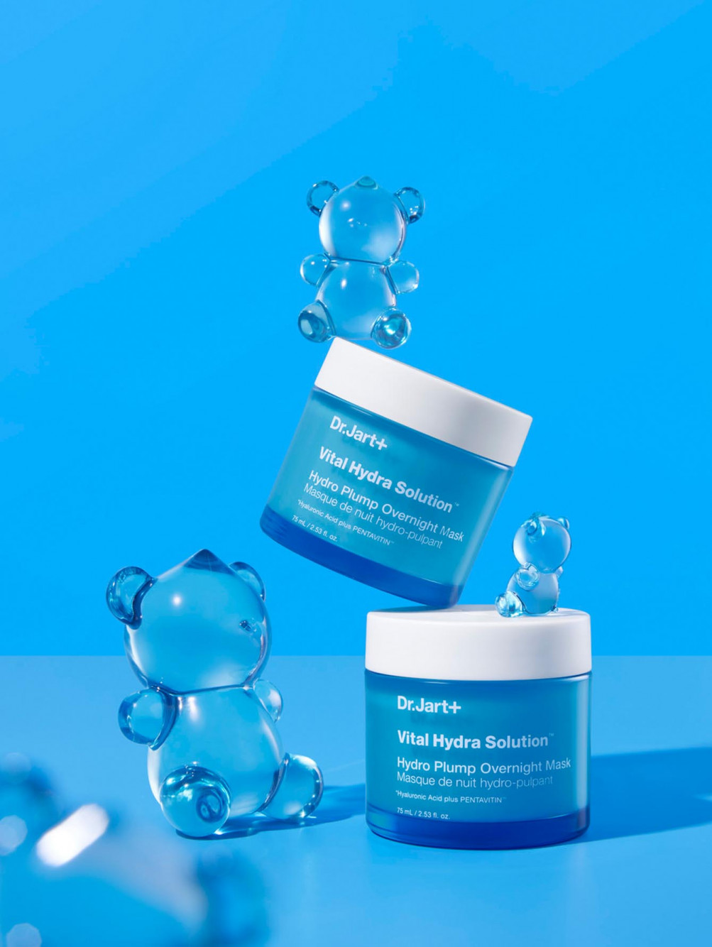 Ночная увлажняющая маска для лица Vital Hydra Solution Hydro Plump Overnight Mask, 75 мл - Обтравка2