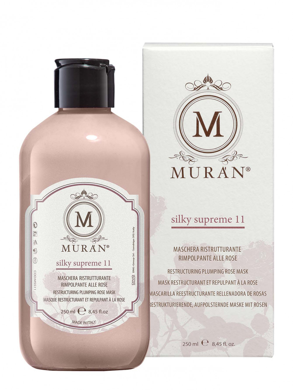 Уплотняющая маска Silky Supreme 11 Restructuring Plumping Rose Mask, 250 мл - Общий вид