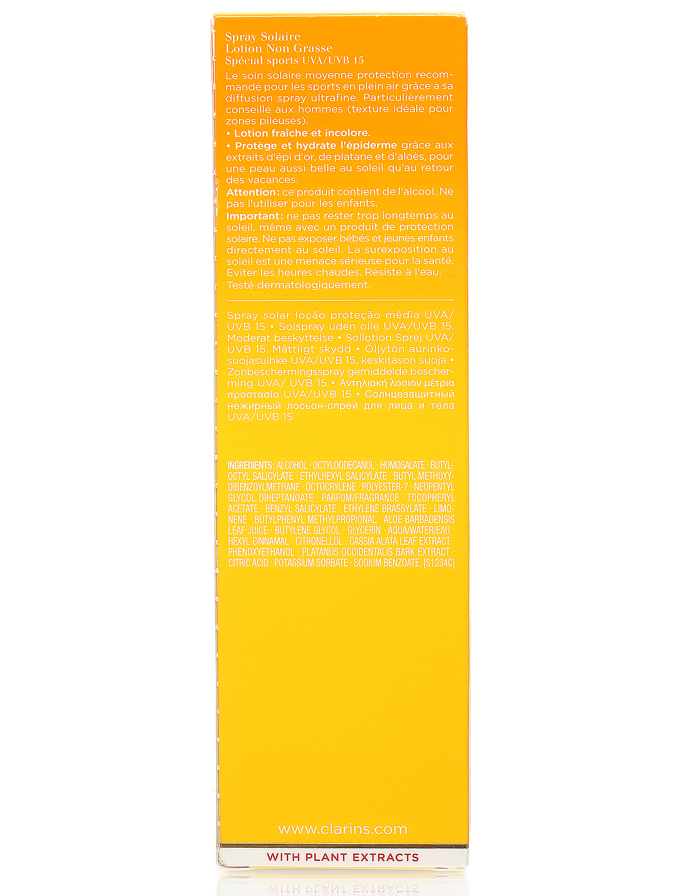 Солнцезащитный лосьон-спрей UVA-UVB15 - Sun Care, 150ml - Модель Верх-Низ