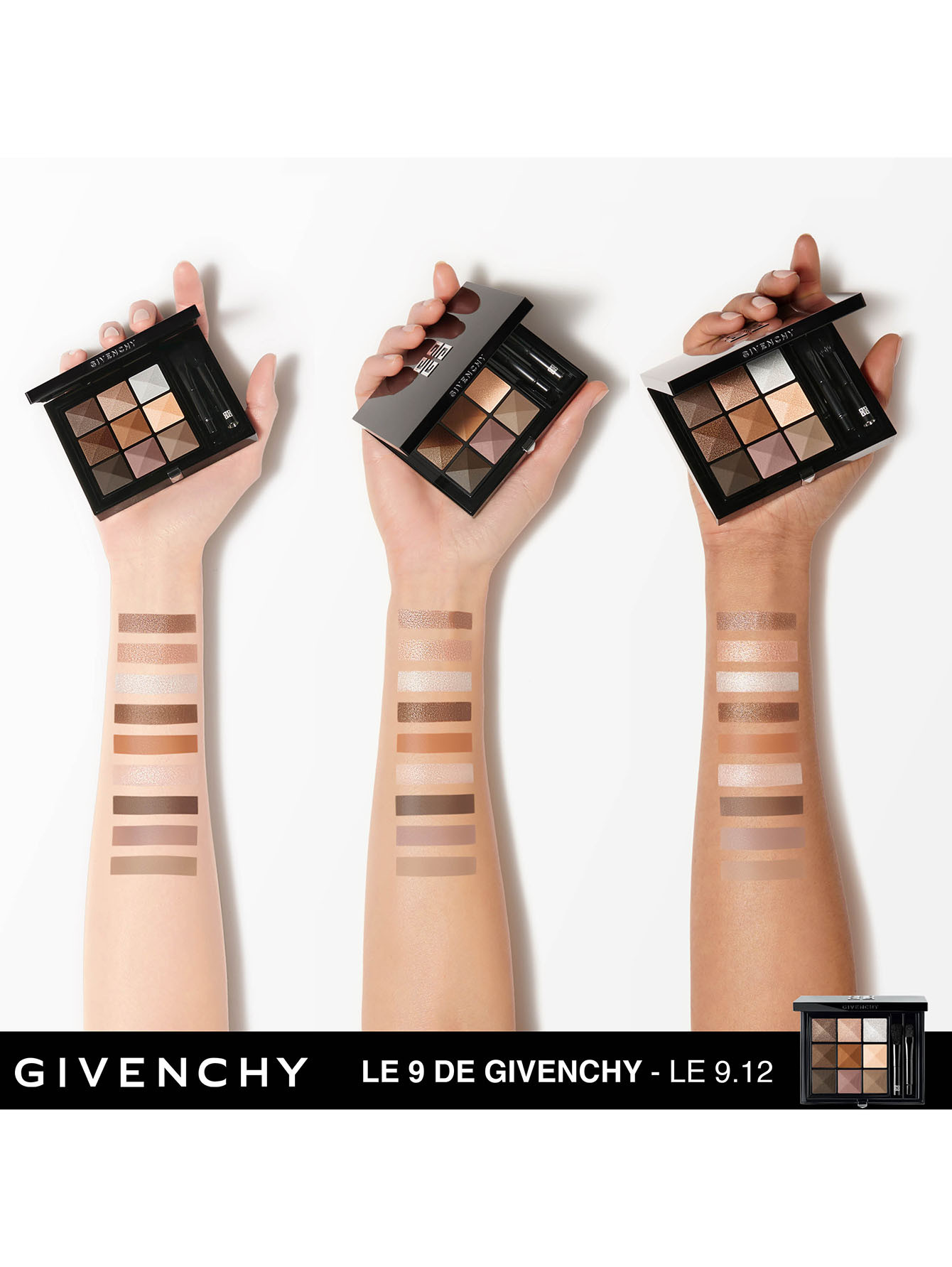 Палетка теней для век Le 9 de Givenchy, оттенок 12, 8 г - Обтравка4